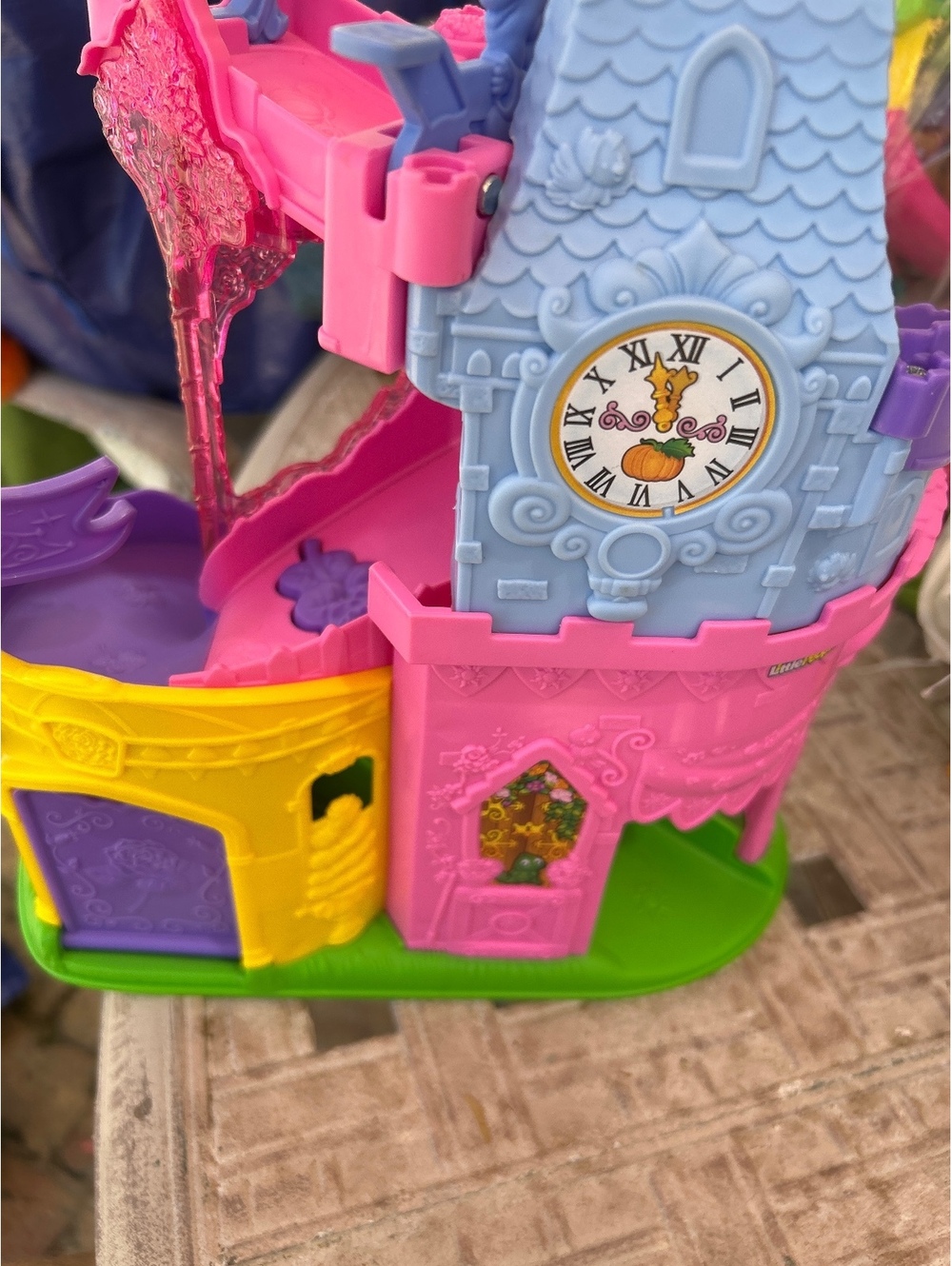 Little People Playset with  Belles Clock Tower and Slide